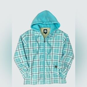 Buffalo Outdoors® Workwear Women's Sherpa Lined Hooded Fleece Teal